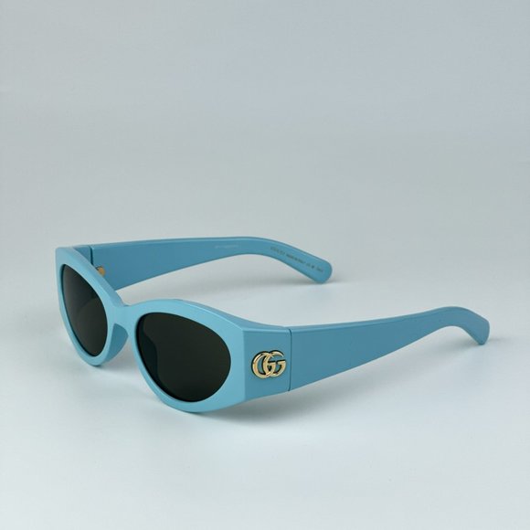 Gucci GG1401S 004 BRAND NEW Sunglasses Light Blue Grey Women Cat Eye main image 10